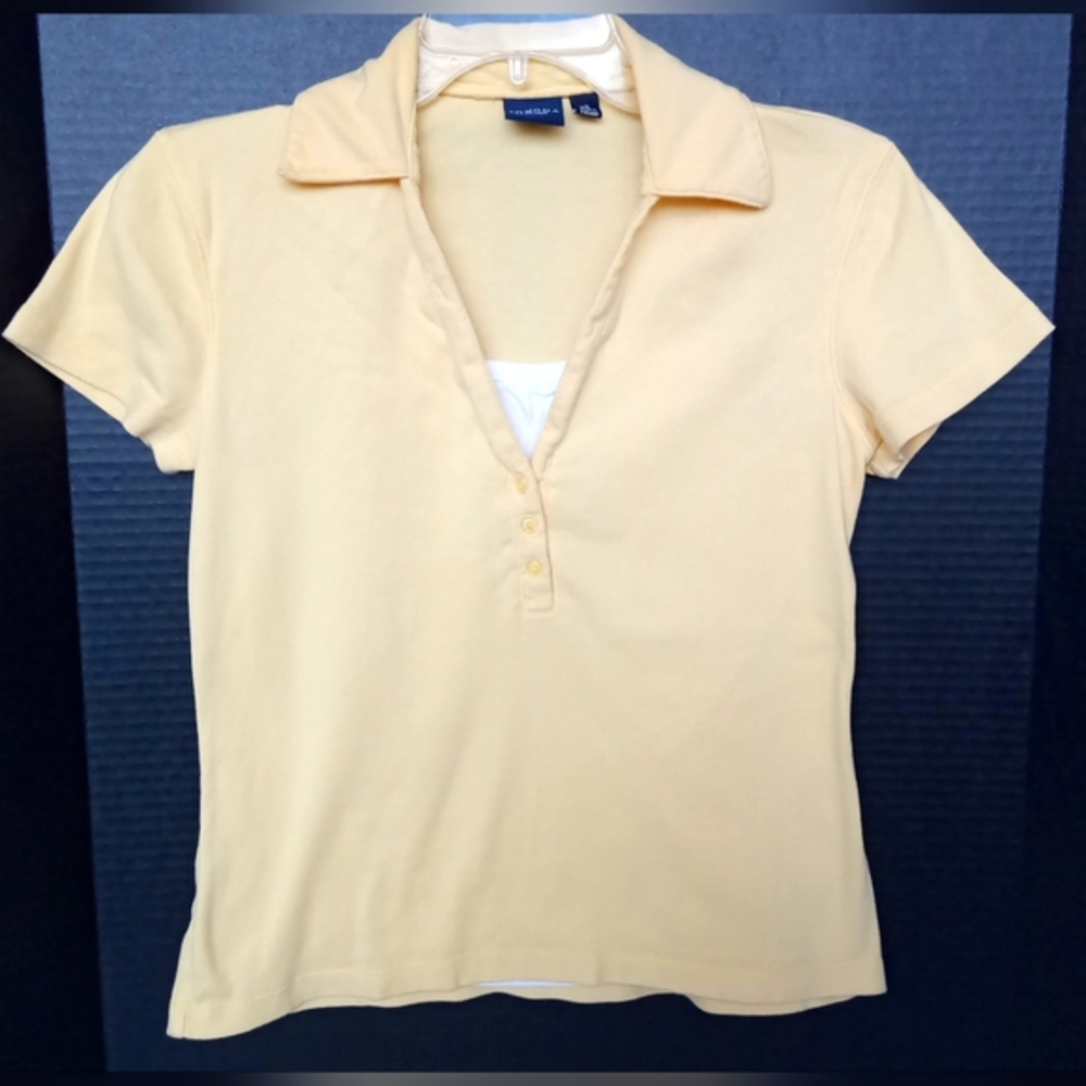Sonoma Women's Yellow Polo Top